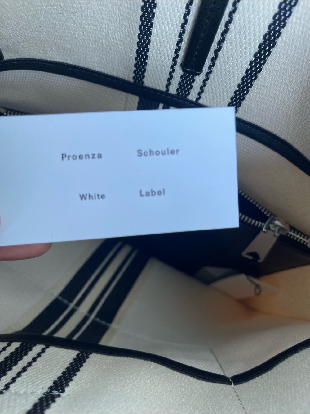 Proenza Schouler White Label Twin Stripe Tote - Picture 7 of 8